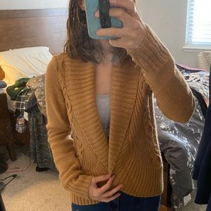 Small Mossimo mustard cardigan
